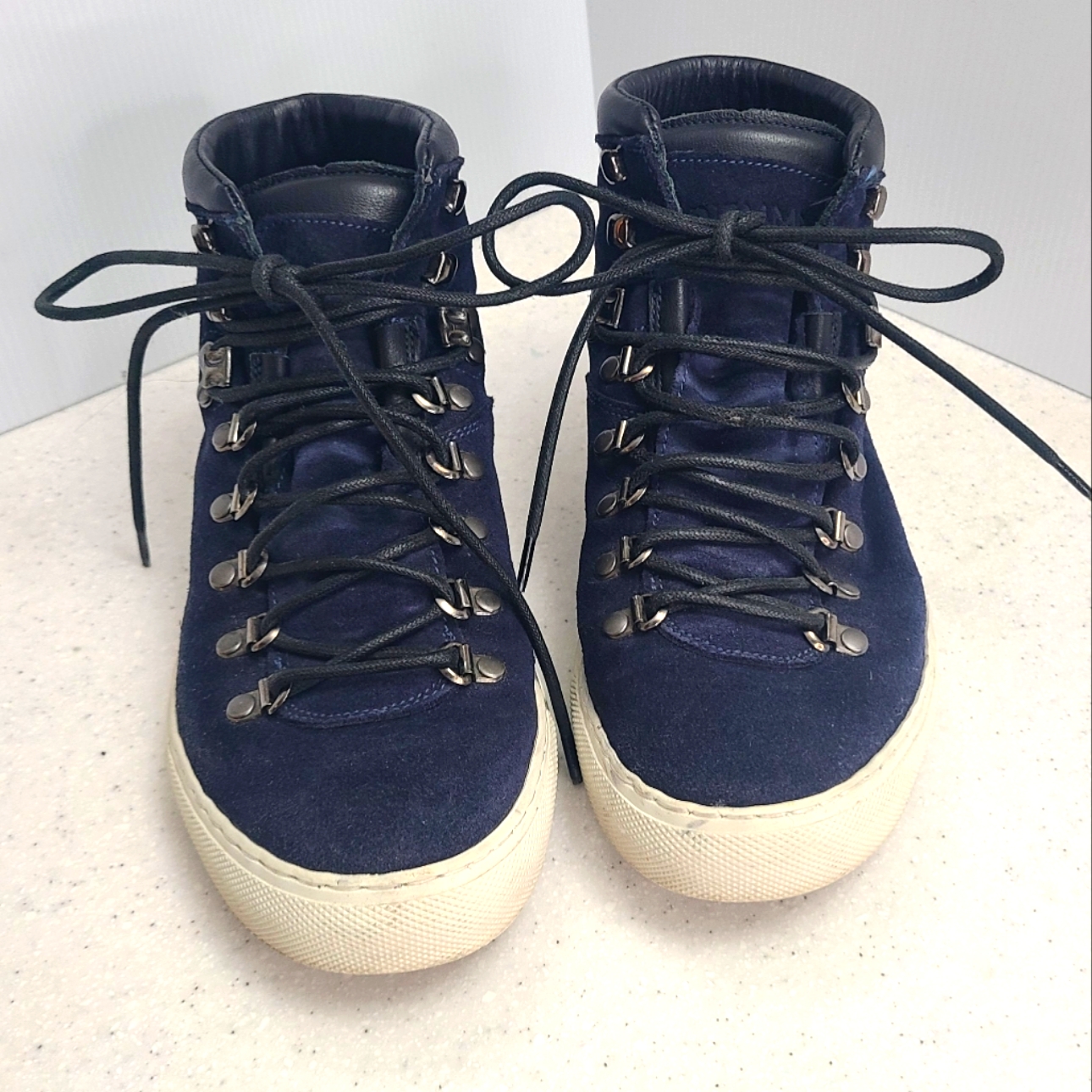 Diemme Blue Suede High Top Sneakers